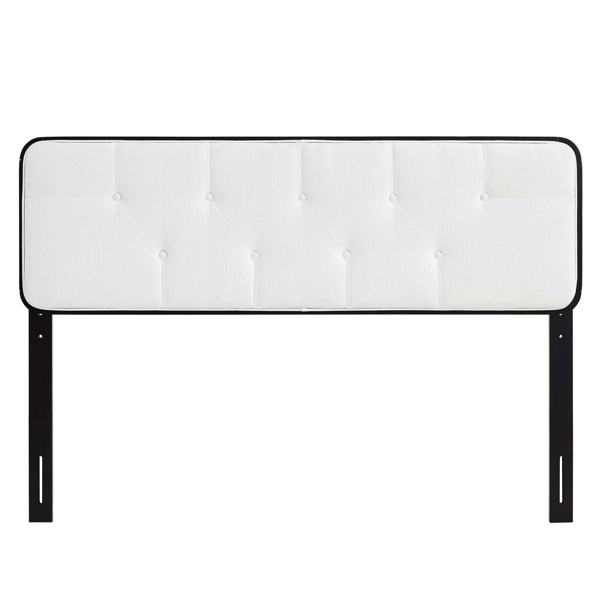 Tufted Twin Fabric and Wood Headboard F802172