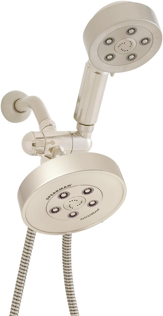 Brushed Nickel Multi Function Shower Head and Hand Shower S347250