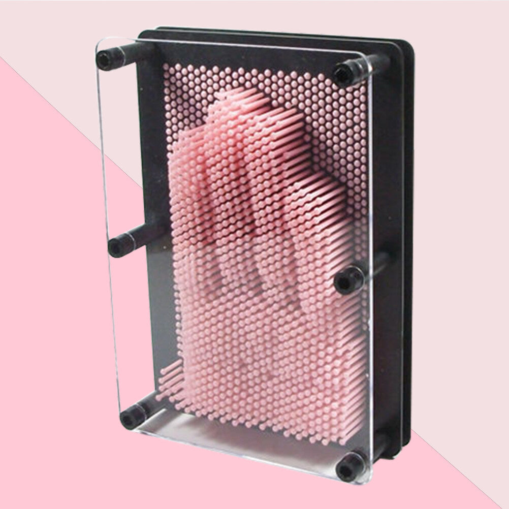 Large Size Pink 3-Dimensional Pin Art Board Toy L7692