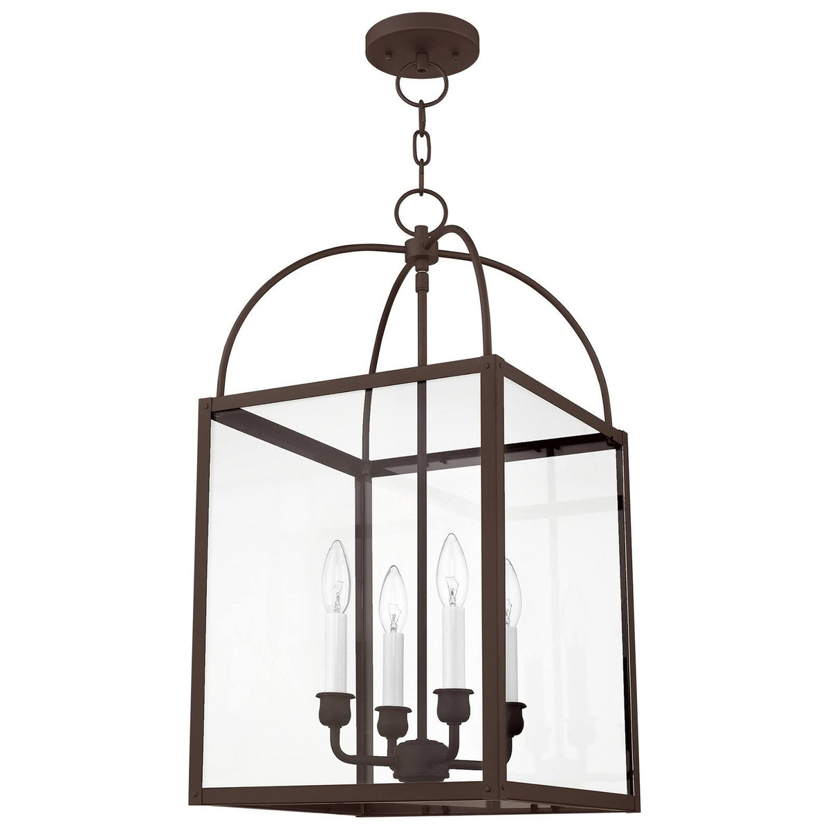 4 Light Black Chain Lantern V8953