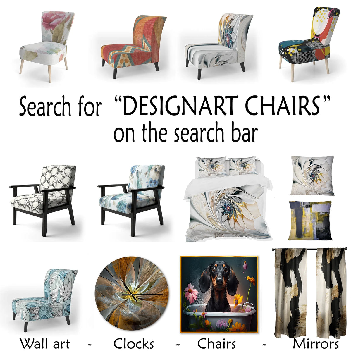 Yellow Peony Flower Upholstered Accent Chair and Arm Chair L2999