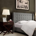 Grey Queen Headboard Q471659