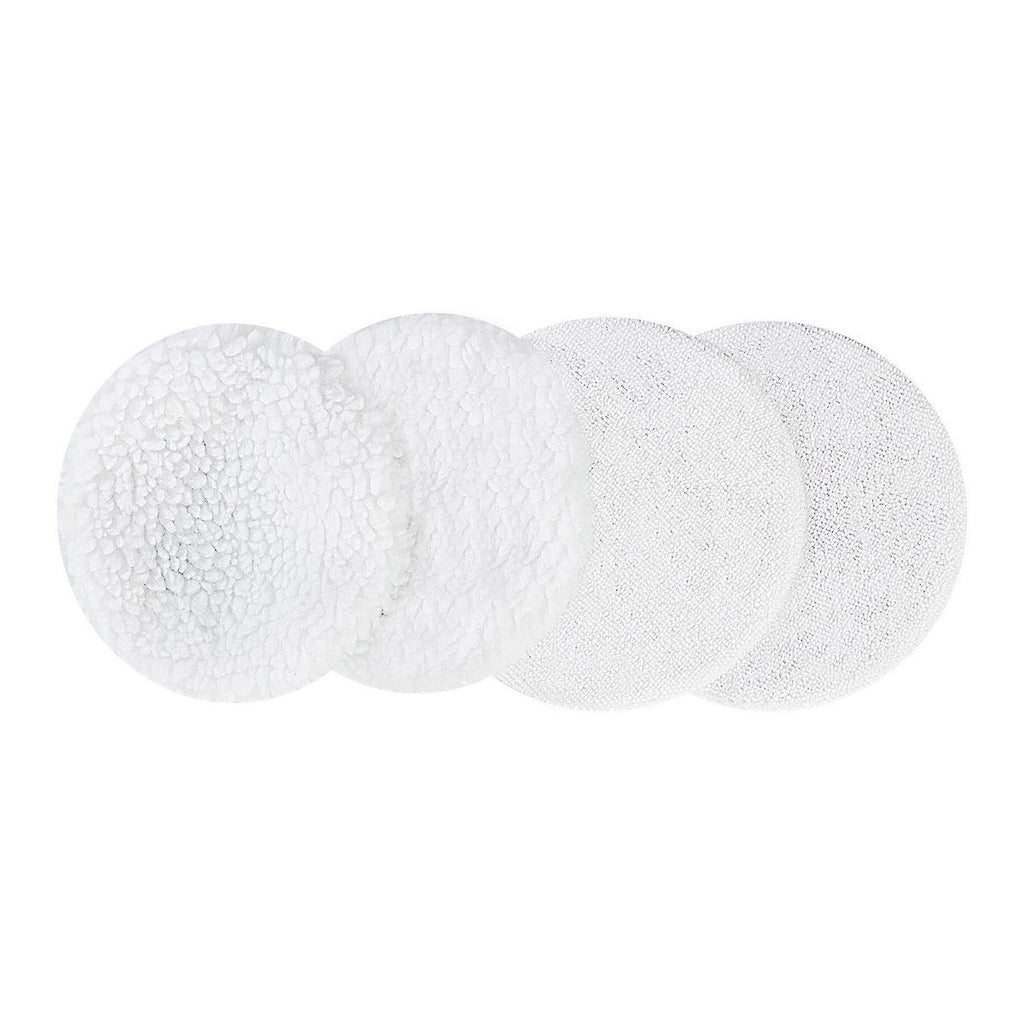 5 in. to 6 in. Microfiber and Fleece Polishing Bonnets, 4-Pack N38461