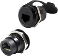 2 Pack RJ45 Panel Mount Coupler, CAT6 Female to Female Bulkhead Adapter M2994