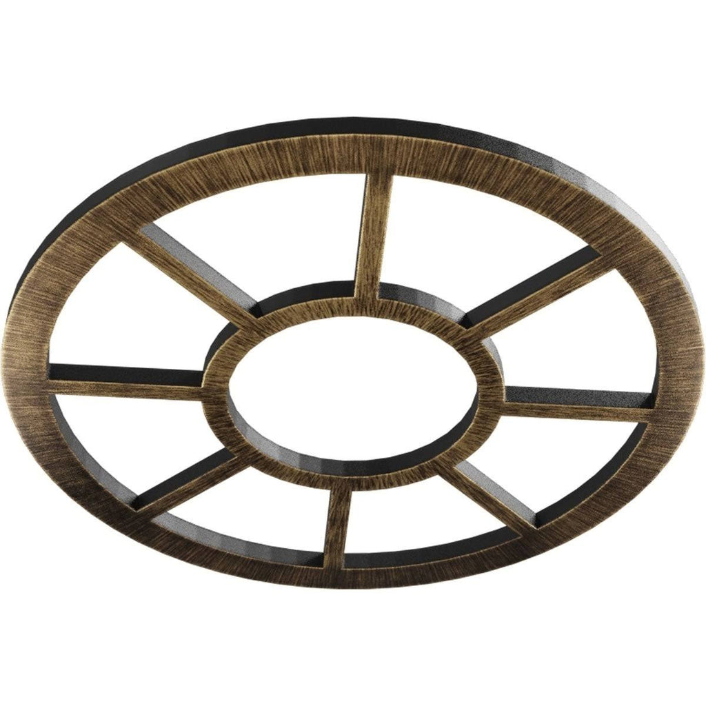 30x22OD x 10 7/8x22ID x 1x22P PVC Pierced Ceiling Medallion P73236