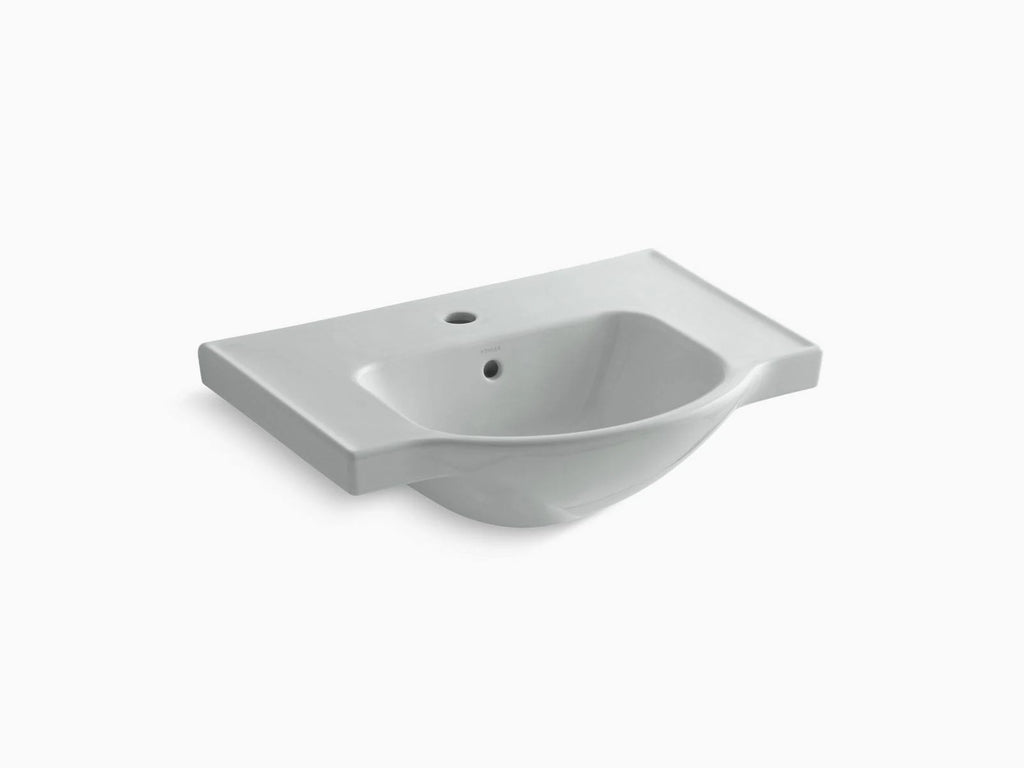 Single-Hole Sink Basin, 24-Inch, Ice Grey O89835