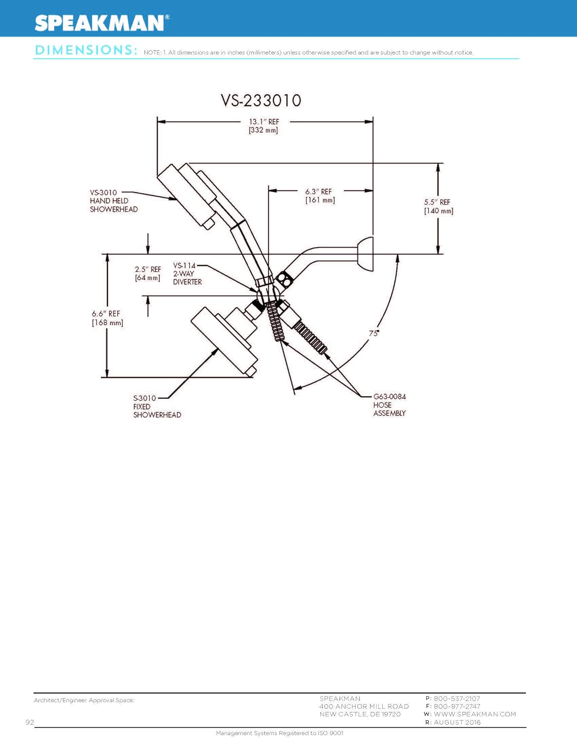 Brushed Nickel Multi Function Shower Head and Hand Shower S347250