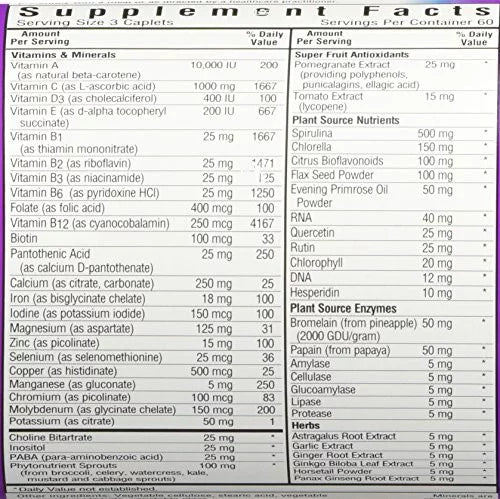 Multinutrient Formula With Iron 180 Ct L506458