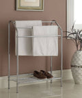 Chrome Finish Towel Bathroom Rack Stand Shelf E710022