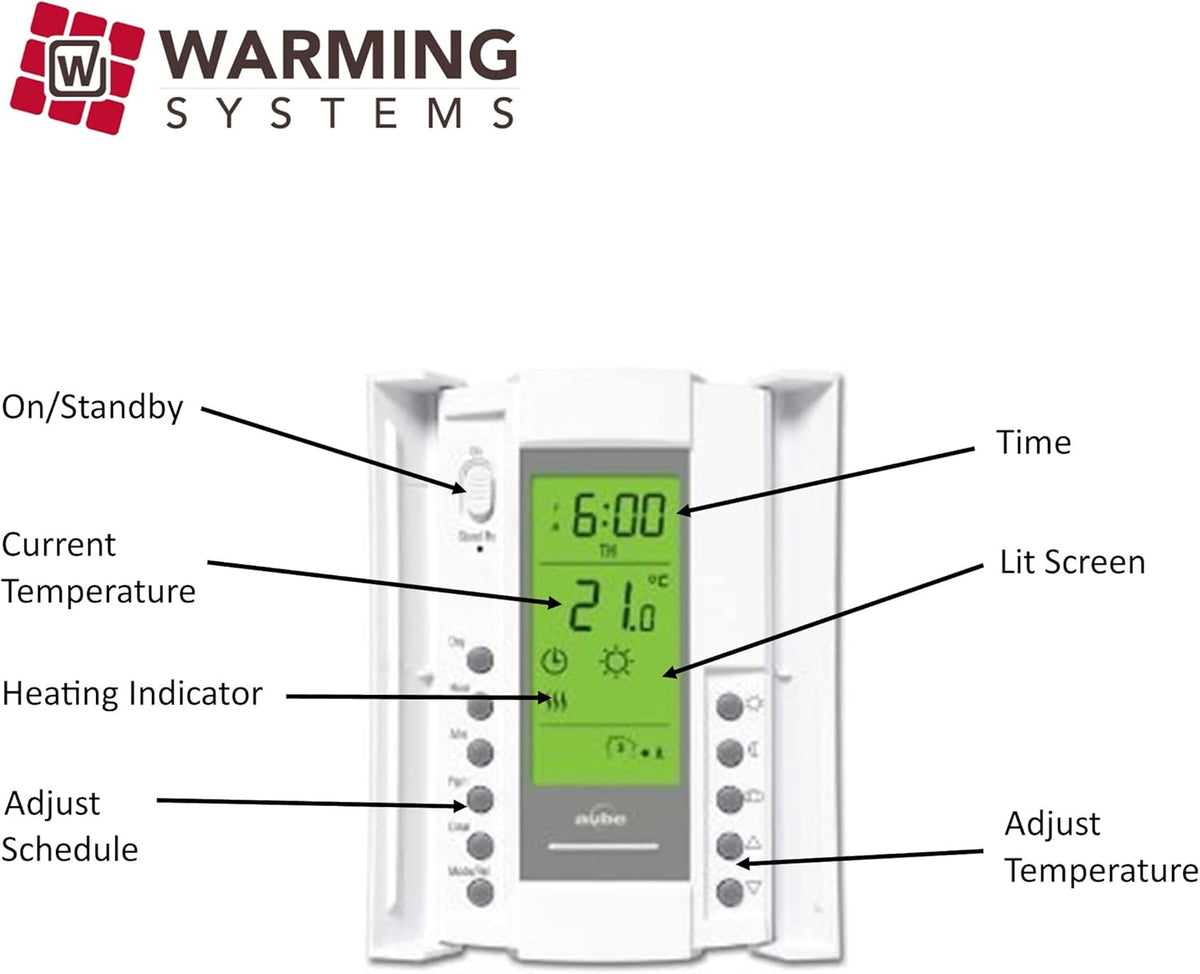 120 V Electric Radiant Floor Heating Cable with Programmable Thermostat X1932