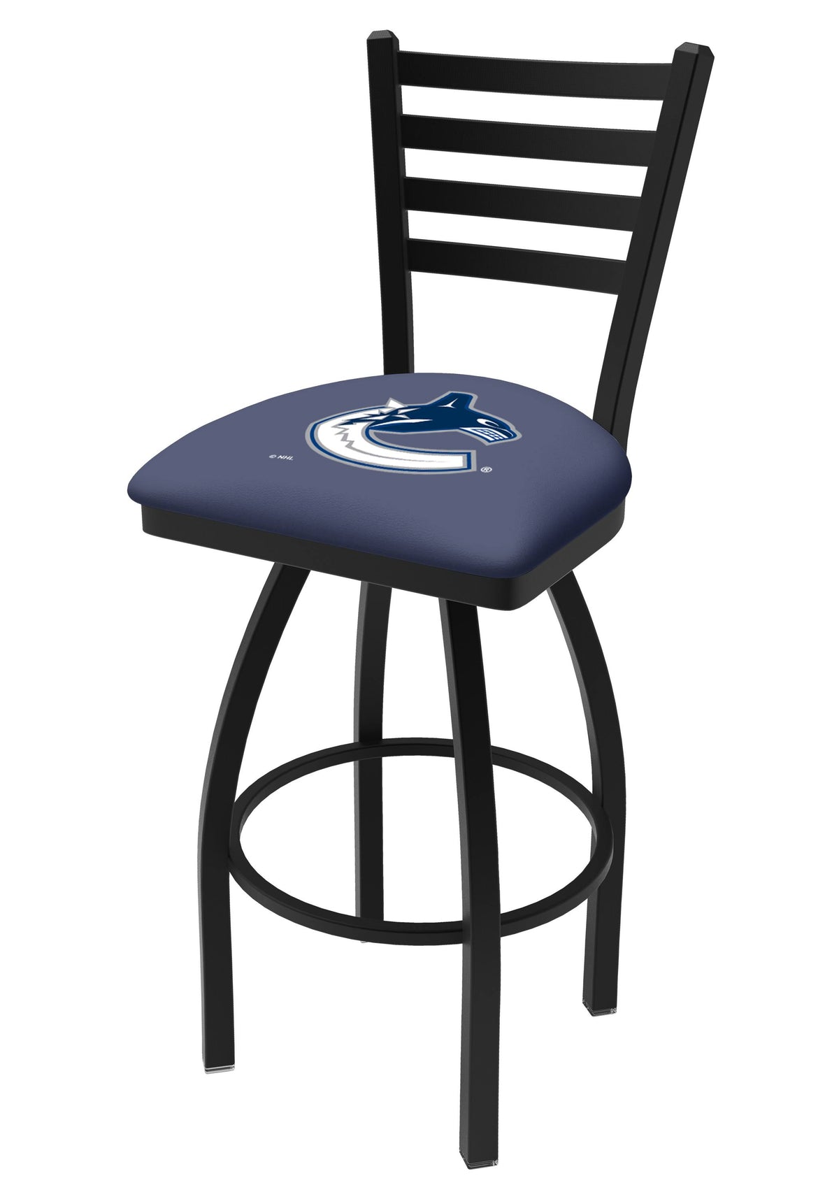 36x22 Black Wrinkle Swivel Bar Stool A737693