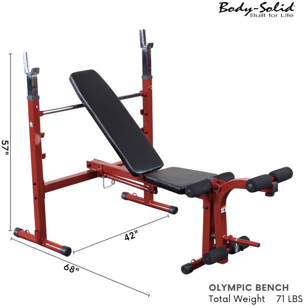 Adjustable Olympic Folding Weight Bench E756