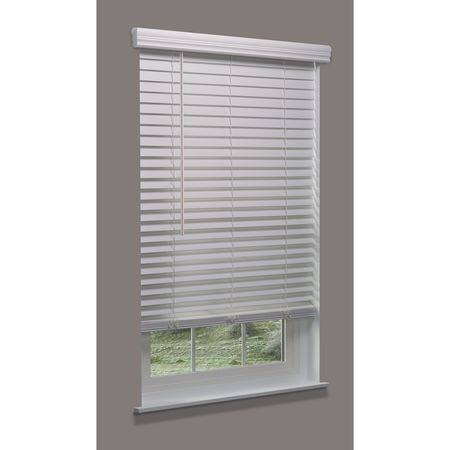 Cordless Faux Wood Blind, white, 24-3/4x22w x 3 K690181