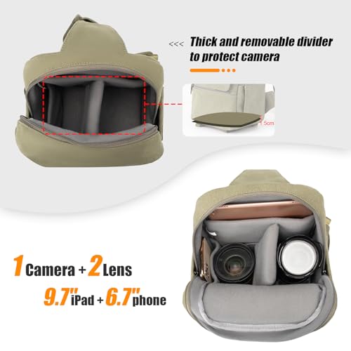 Lightweight Camera Bag with Tripod Holder and Rain Cover P151