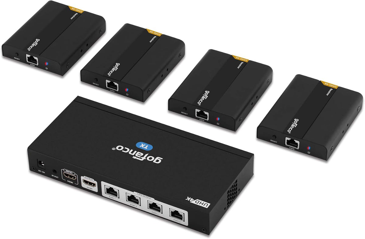 HDMI Extender Splitter 1080p Over Cat5e/Cat6/Cat7 Ethernet Cable T69984