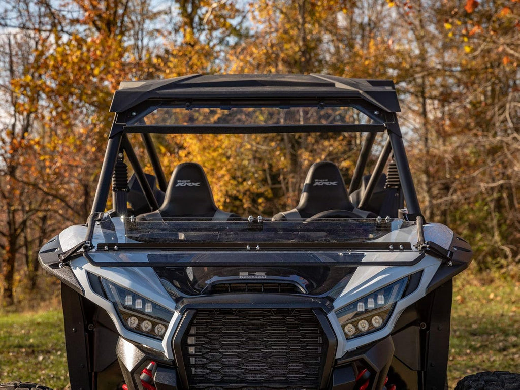 Scratch Resistant Flip Down Windshield, 1/4" Polycarbonate, Hard Coated U2124