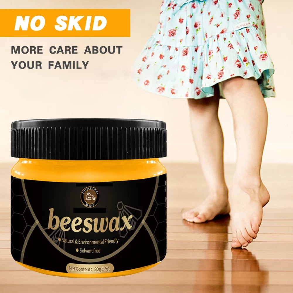 Natural Beeswax Wood Furniture Cleaner and Polish Set of 4 W4641