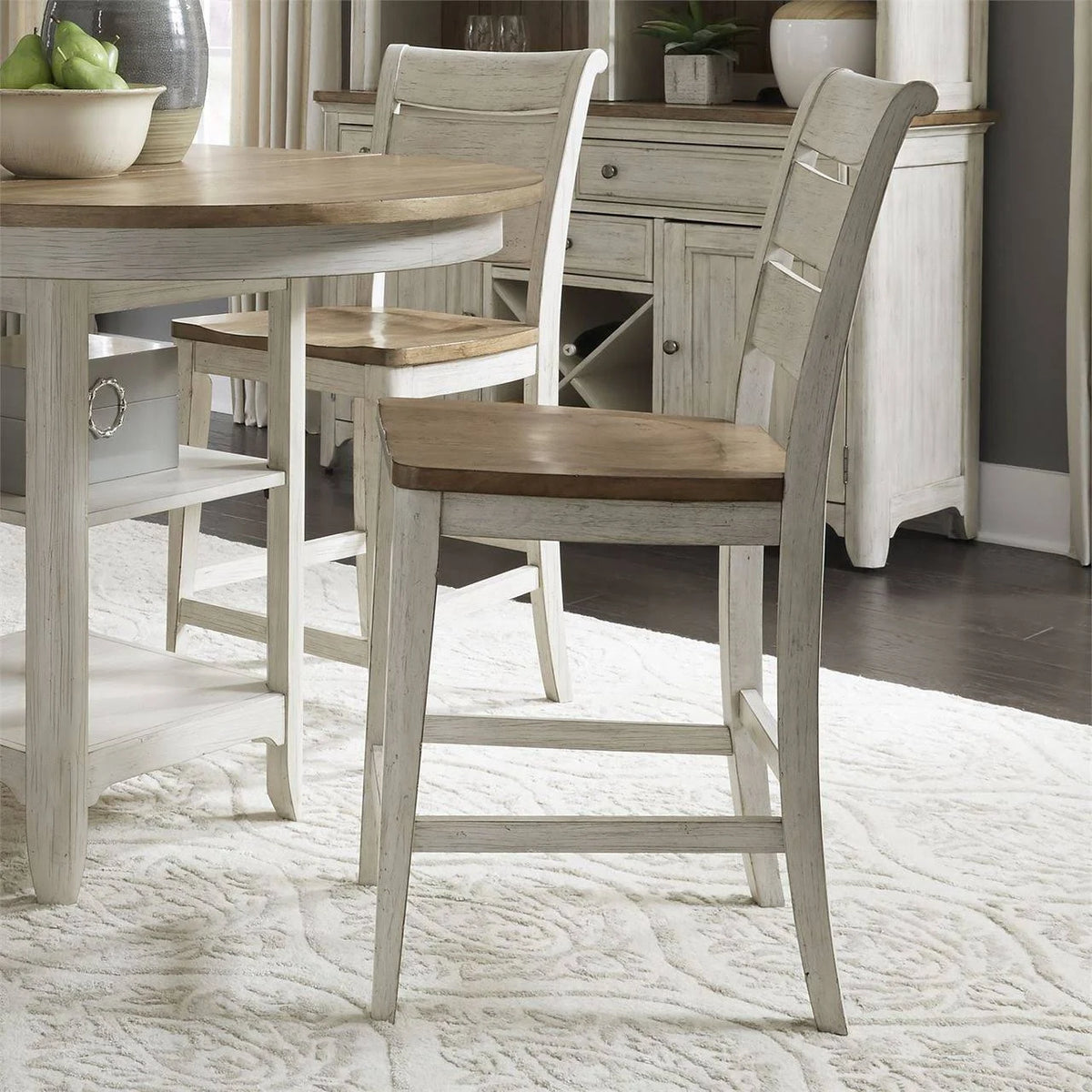 Ladder Back Counter Chair D970