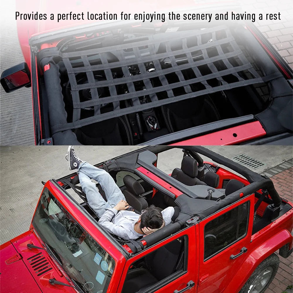 Car Roof Soft Cover Rest Bed Hammock Replacement for Jeep Wrangler JK 07-18 J5261