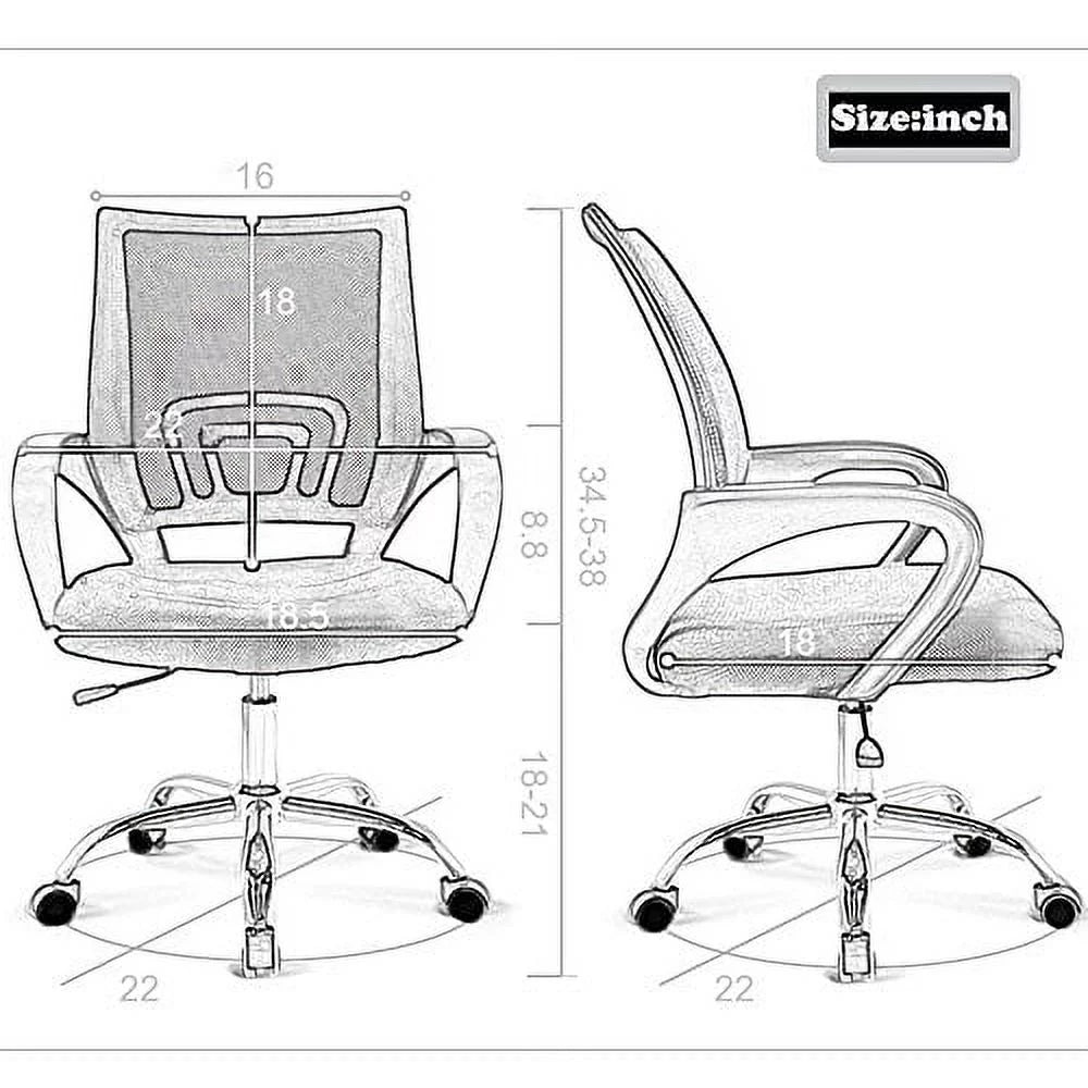 Black Executive Chair with Lumbar Support N65756