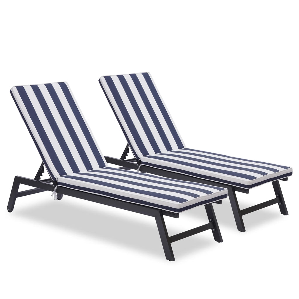 Blue Chaise Lounge Chair Cushion Replacement Seat Pad K487