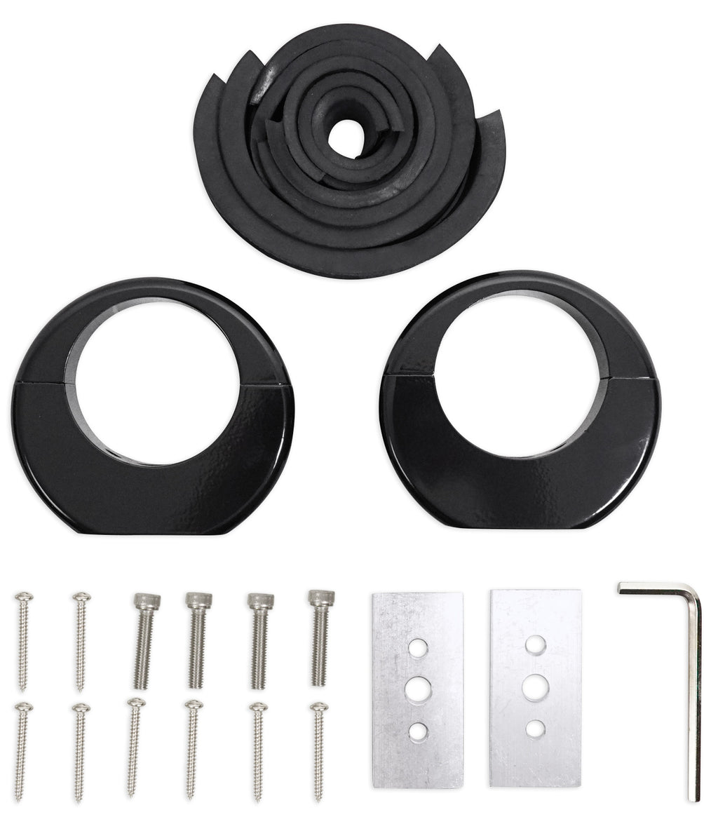 8" Black Wakeboard Tower Enclosure Pods for Marine Speakers H156474