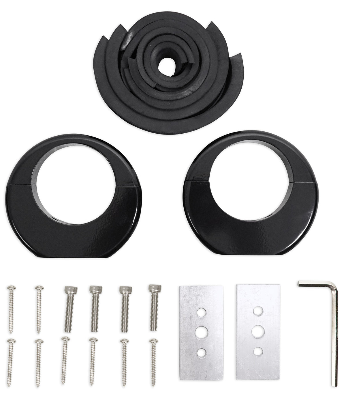 8" Black Wakeboard Tower Enclosure Pods for Marine Speakers H156474