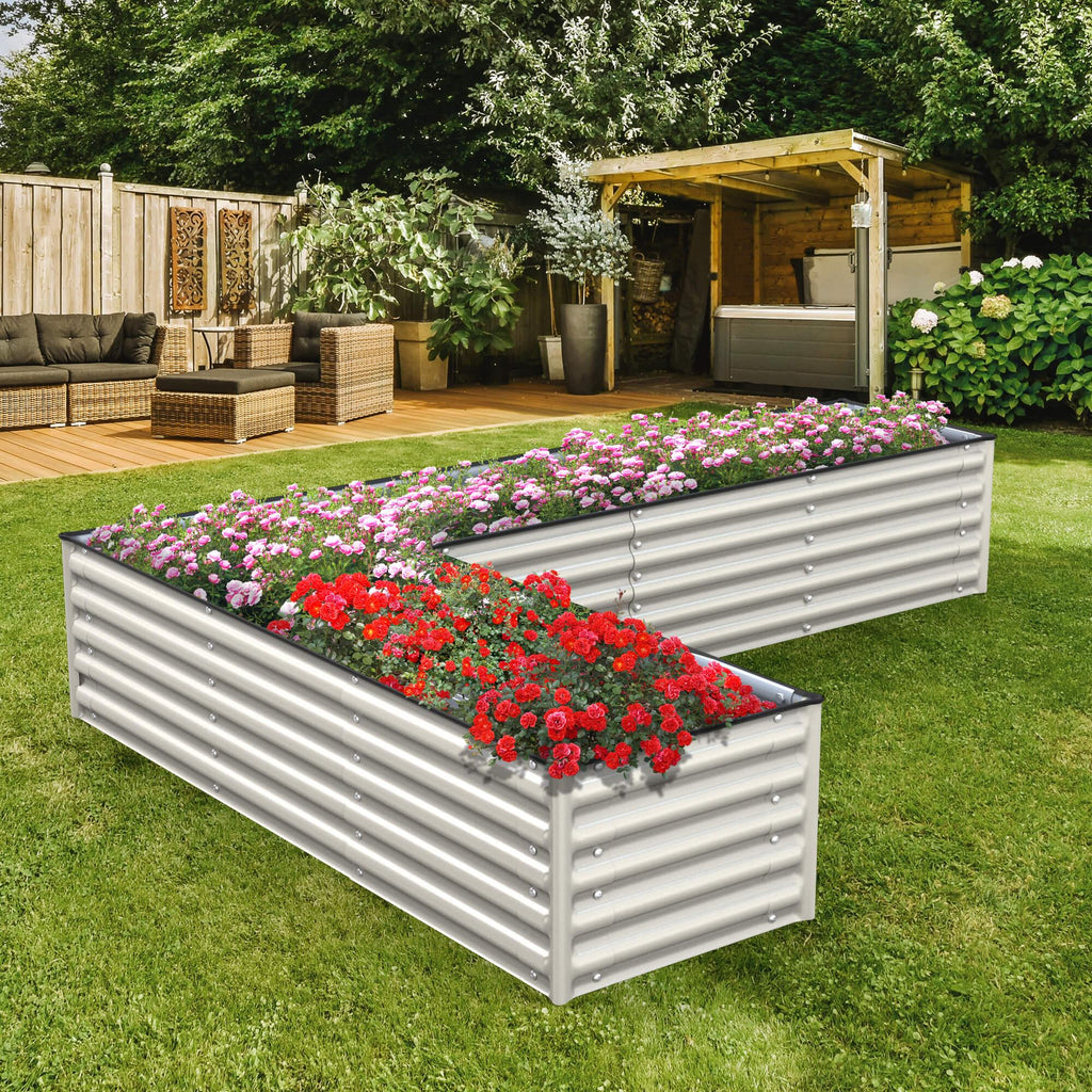 17 Tall L Shape Raised Garden Bed Y144710