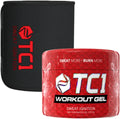 Sweat Belt and Topical Sweat Gel Workout Enhancer with Capsaicin W384041