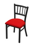 Black Wrinkle Finish Chair with Iron Seat E67905