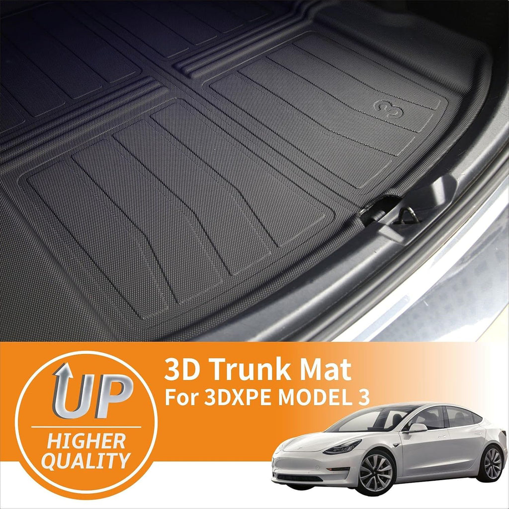 TPE Material Rear Trunk Mats for Tesla Model 3 I34555