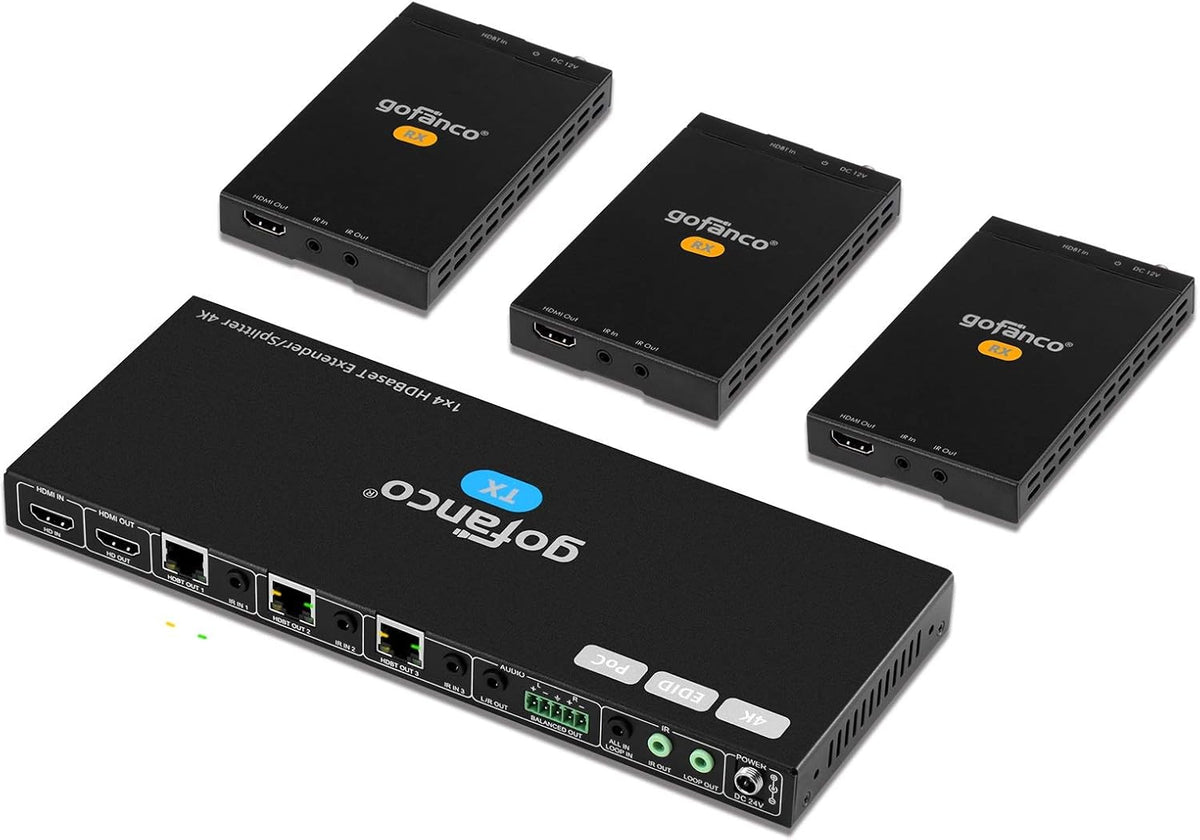 HDMI Extender Splitter 1080p Over Cat5e/Cat6/Cat7 Ethernet Cable T69984