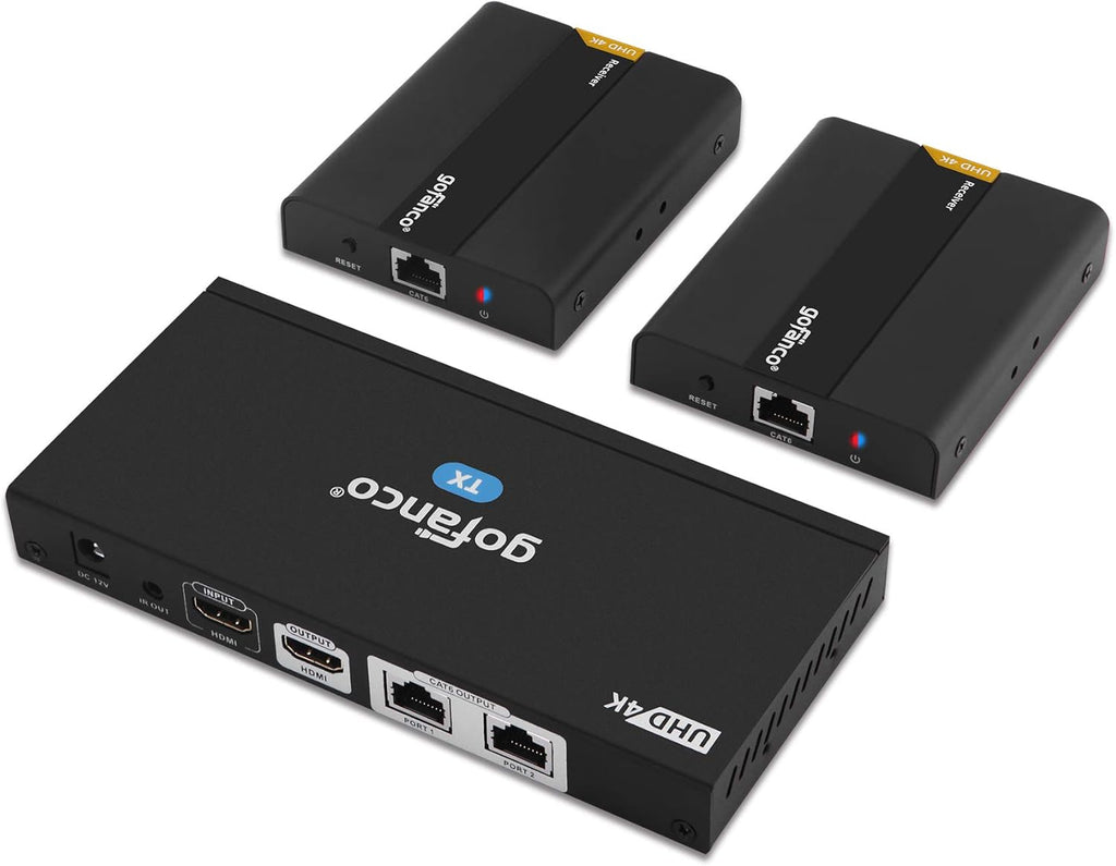 HDMI Extender Splitter 1080p Over Cat5e/Cat6/Cat7 Ethernet Cable T69984