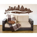 Hazelnut Brown 59in x 20in Cityscape Wall Decal U375217