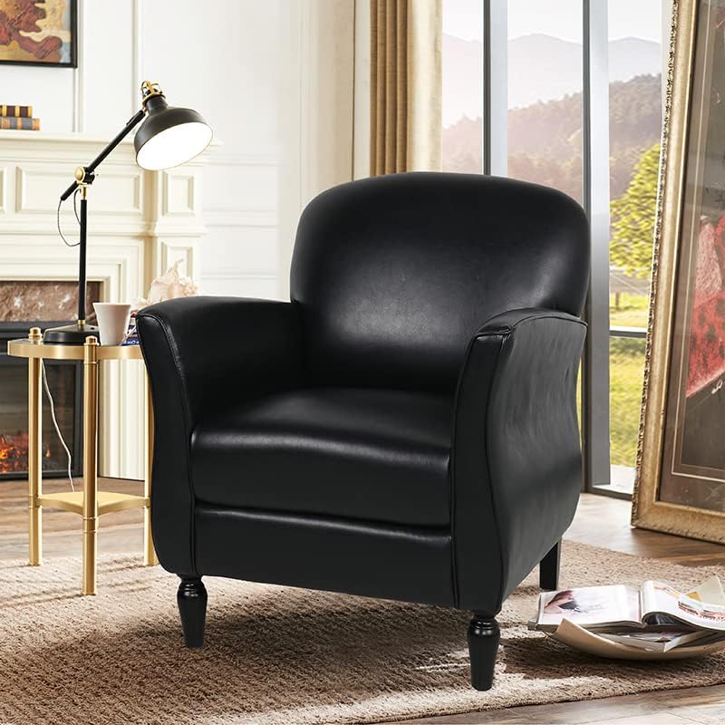 White Fabric Accent Chair J926