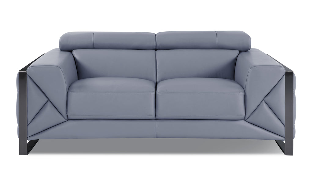 Italian Leather Loveseat P58636