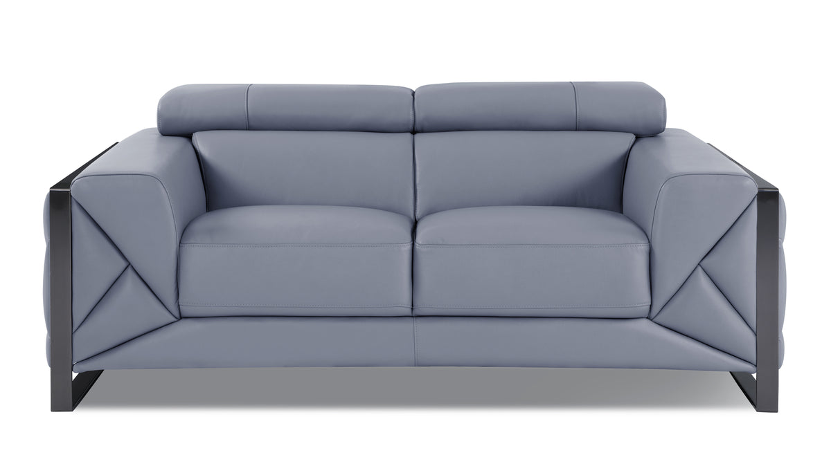 Italian Leather Loveseat P58636