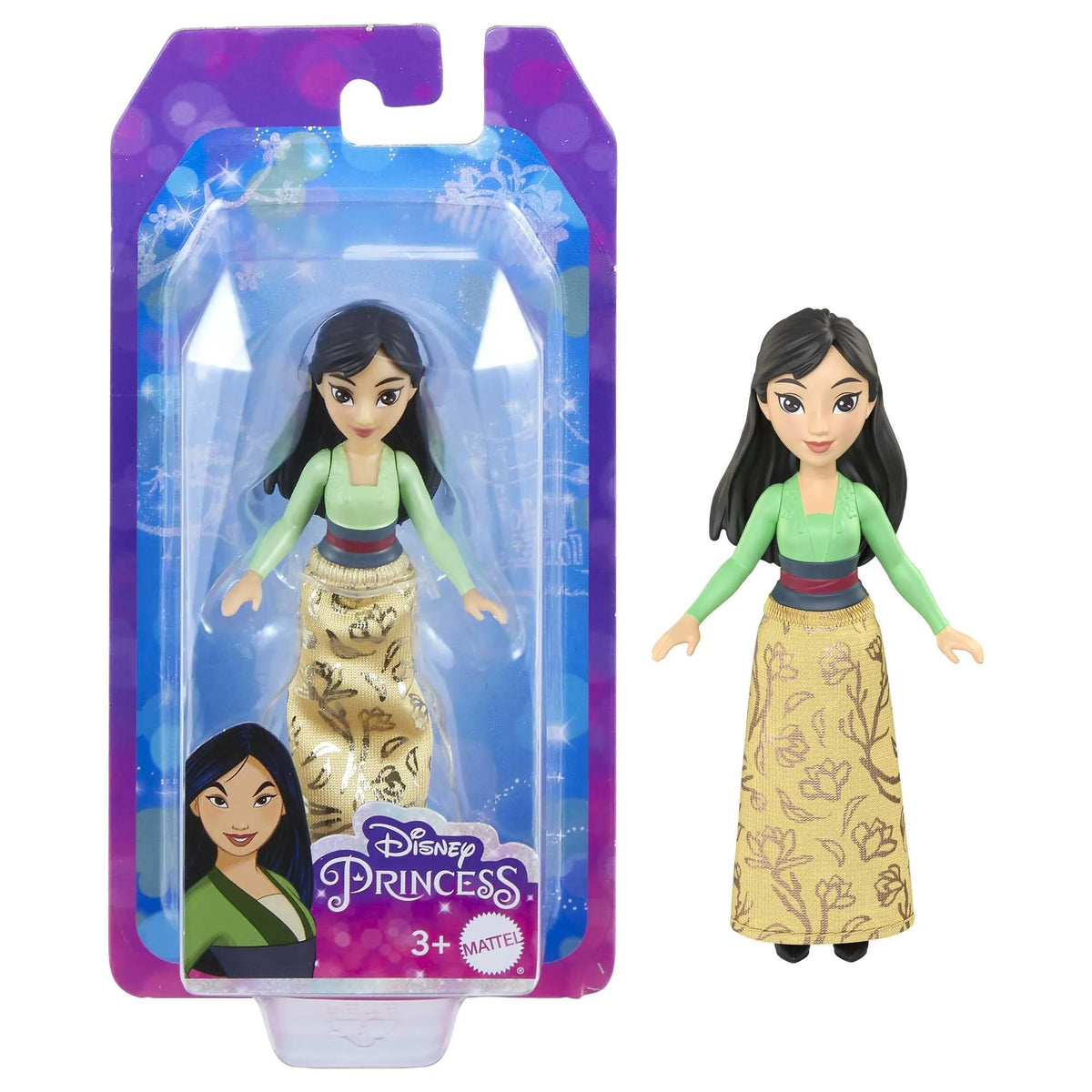 Disney Princess 3.5-inch Small Doll - Belle & Mulan U71153