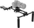 Universal Camera Shoulder Mount with Movable Shoulder Pad, 15mm Rod, 1/4 3/8 QR Plate Z53516