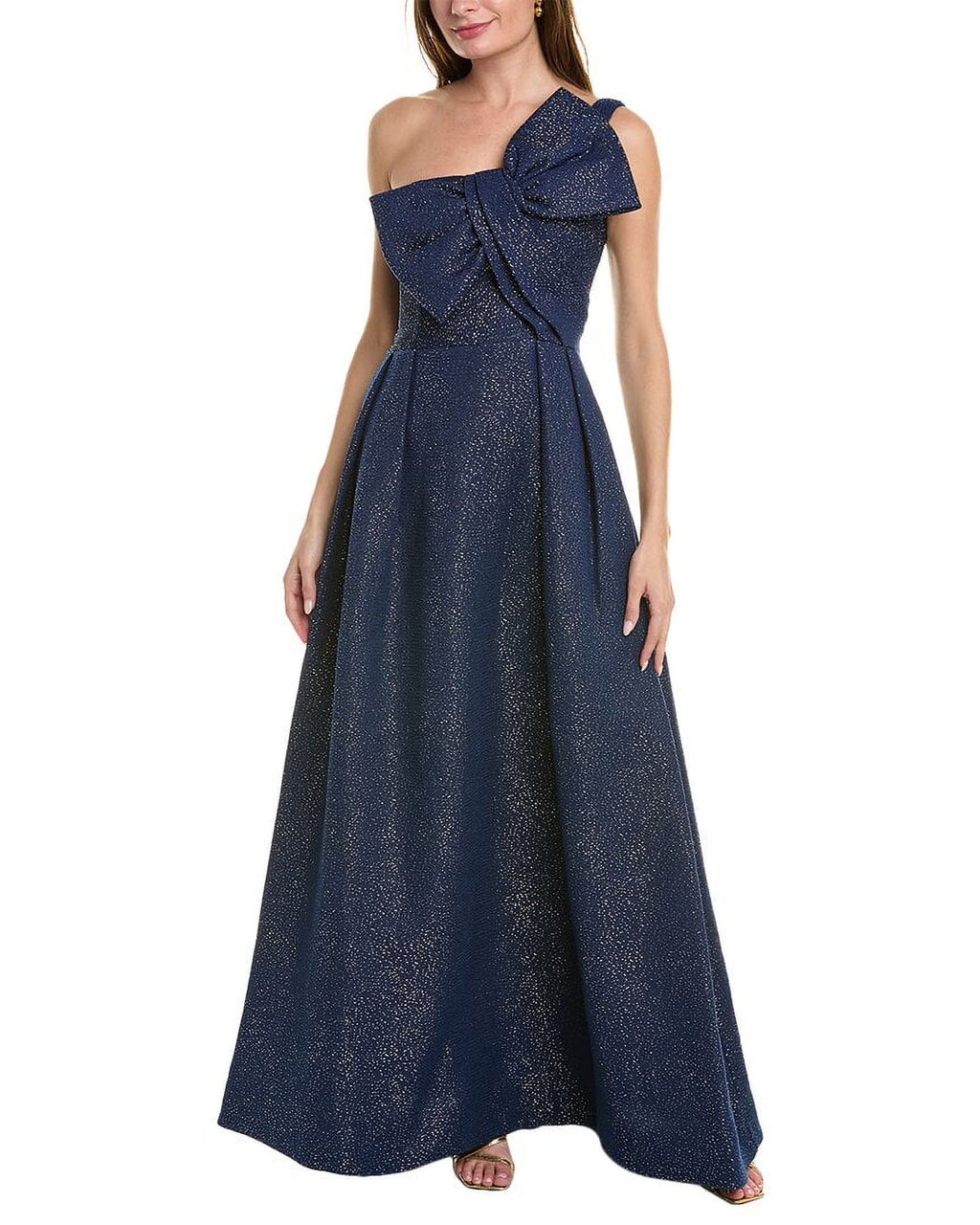 Metallic Jacquard Gown M20867