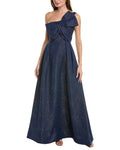 Metallic Jacquard Gown M20867