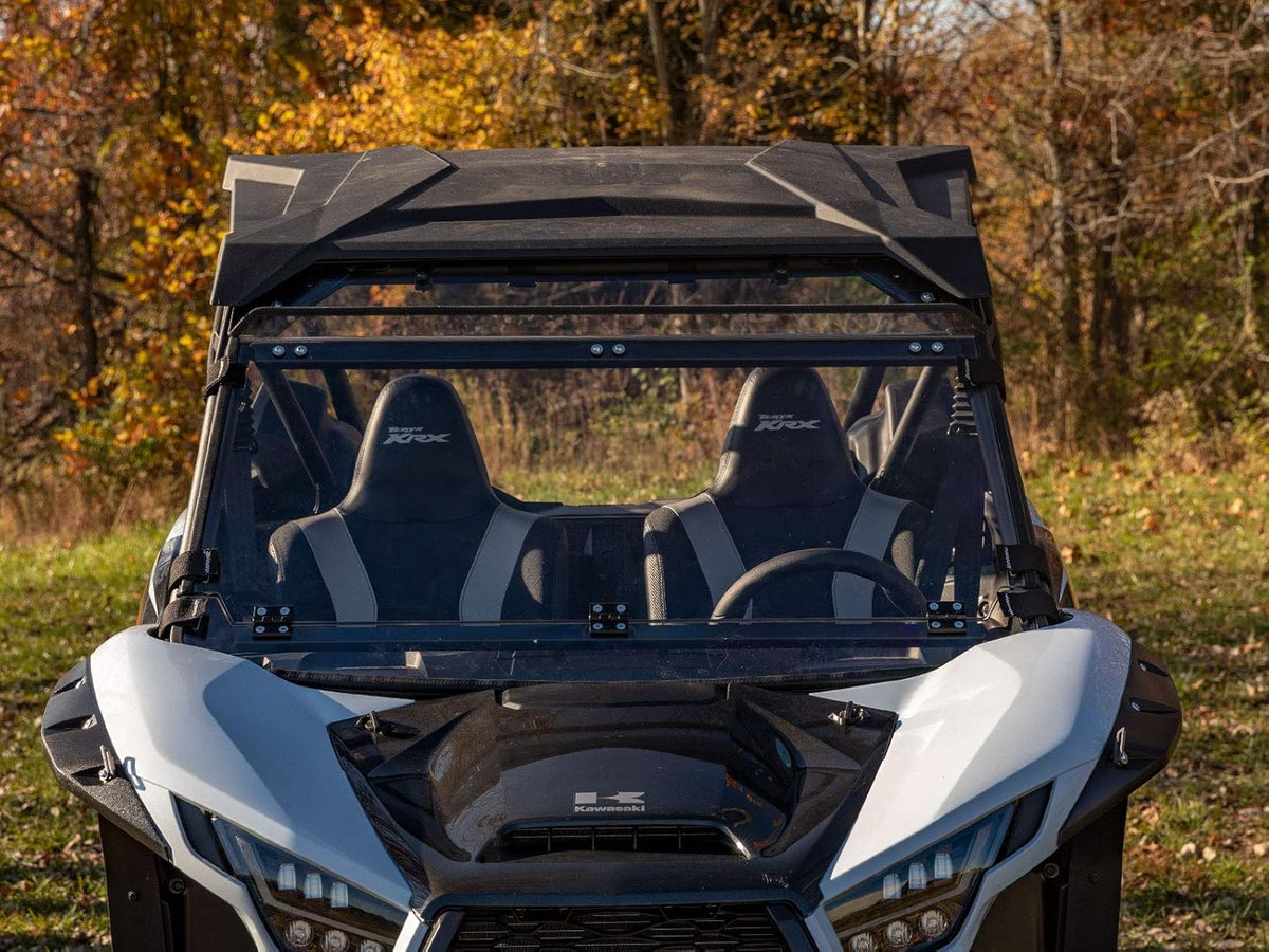 Scratch Resistant Flip Down Windshield, 1/4" Polycarbonate, Hard Coated U2124