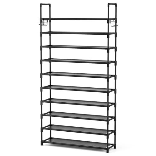10 Tiers 50 Pairs Metal Shoe Rack Q858