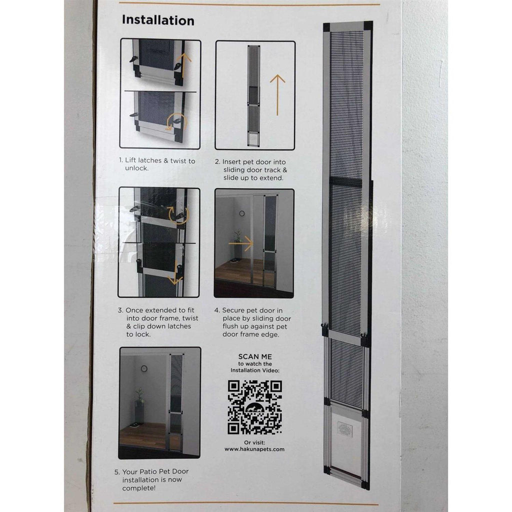 Small Silver Patio Pet Door B101460