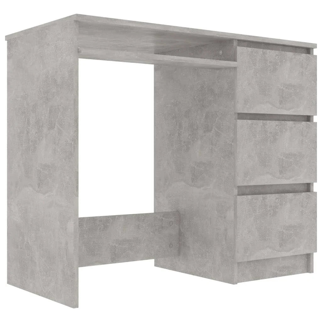 Concrete Gray Chipboard Desk E222129