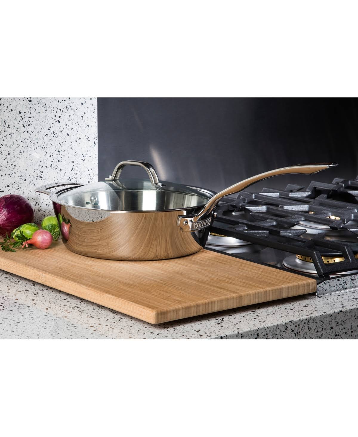 3.6 Quart Stainless Steel Saute Pan with Lid T926