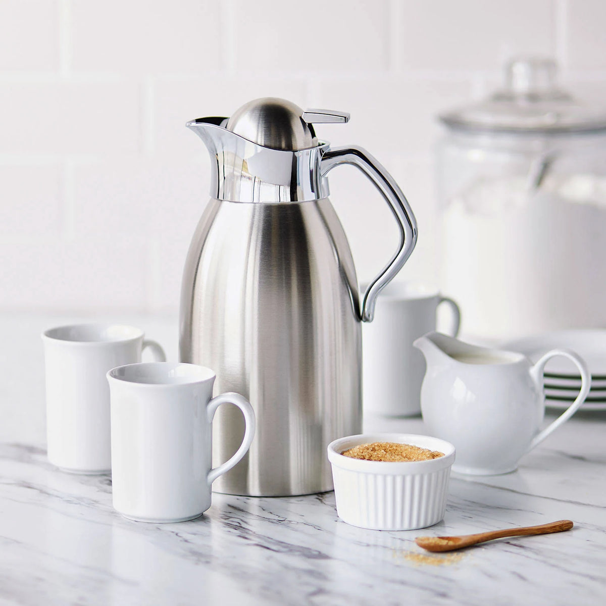 Brushed Stainless Steel Thermal Carafe - 2 L L92308