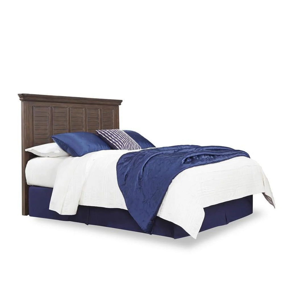 Wood Queen Headboard with Three Panels in Brown K878
