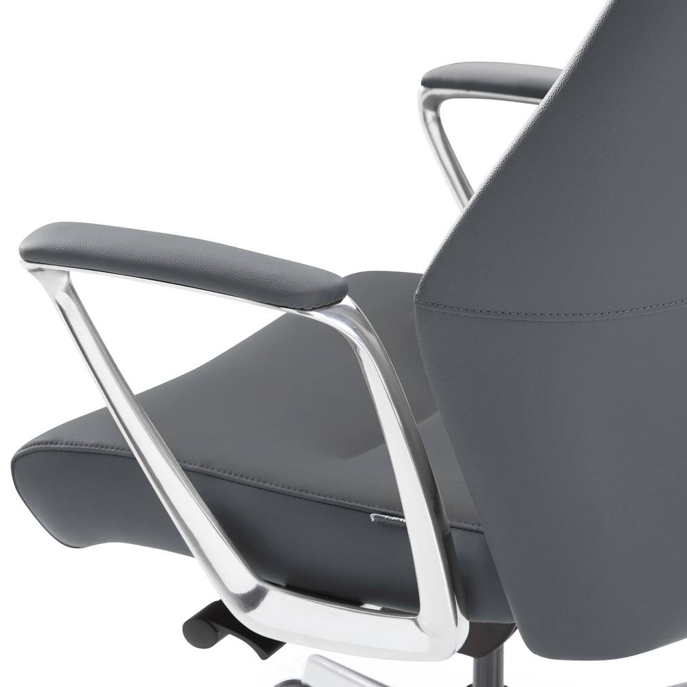 Dark Grey Leather Executive Chair A668360