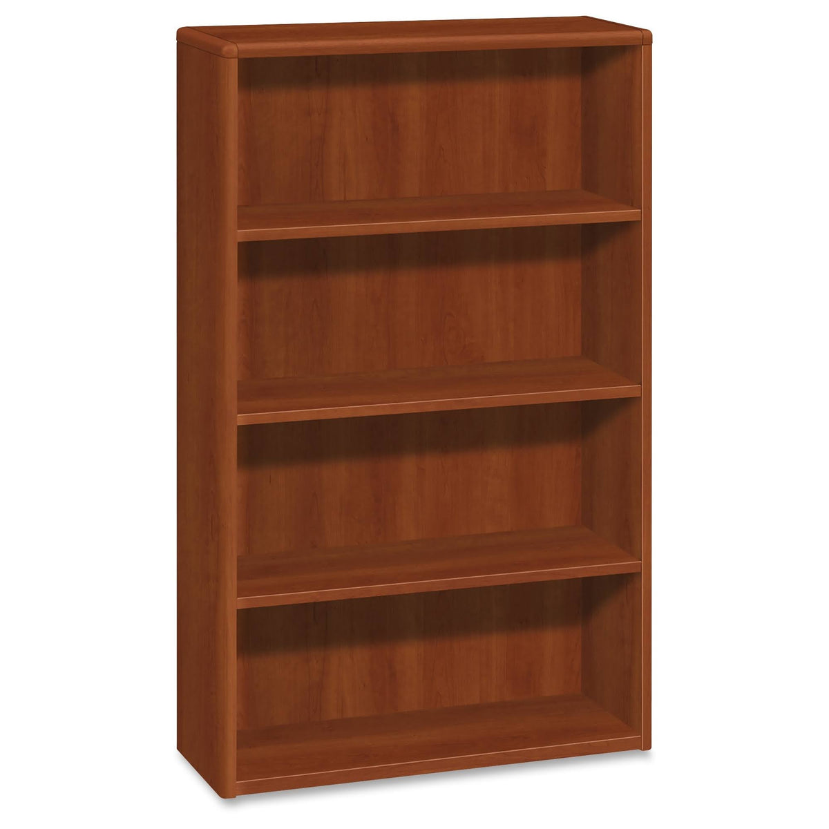 Wood Bookcase Four Shelf Cognac Q1291